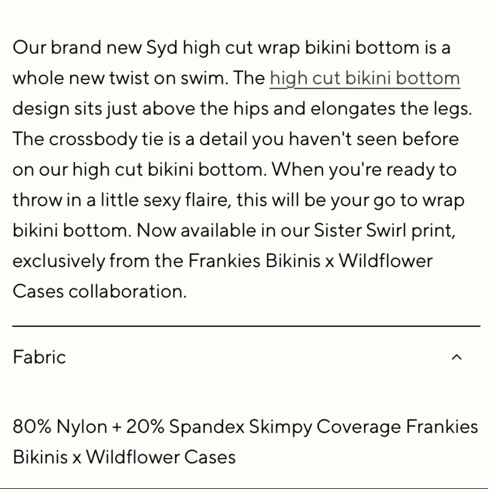 Frankie’s Bikini Syd High Cut Wrap Bikini Bottoms